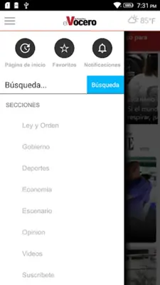 El Vocero de Puerto Rico android App screenshot 1